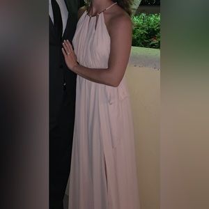 LuLu’s Halter Neck Pink Gown